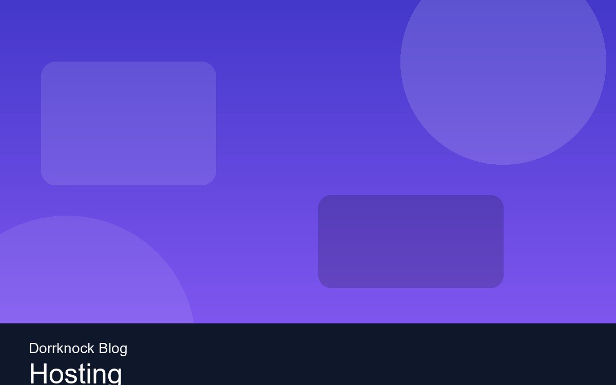 How to choose web hosting for your business site